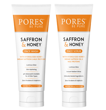 Skin Hydrating Combo (Saffron Face Wash 100 G + Saffron Face Scrub 100 G)